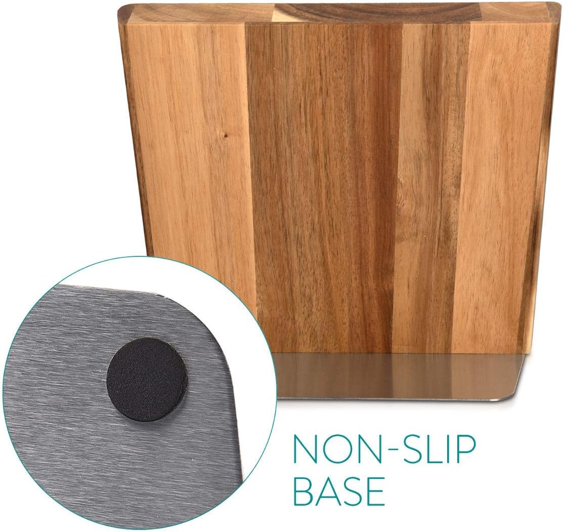 Magnetic Knife Block Made Of Acacia Wood