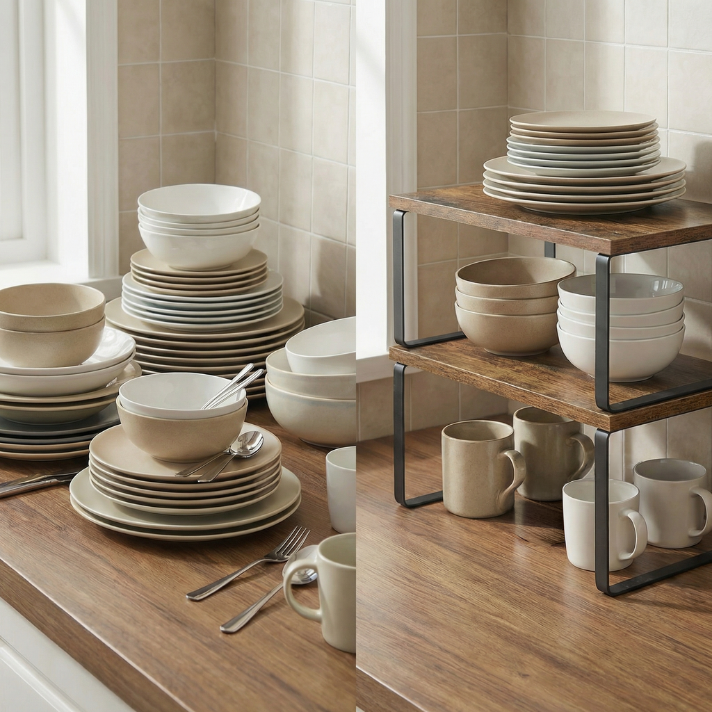 Expandable Kitchen Shelf Organizer