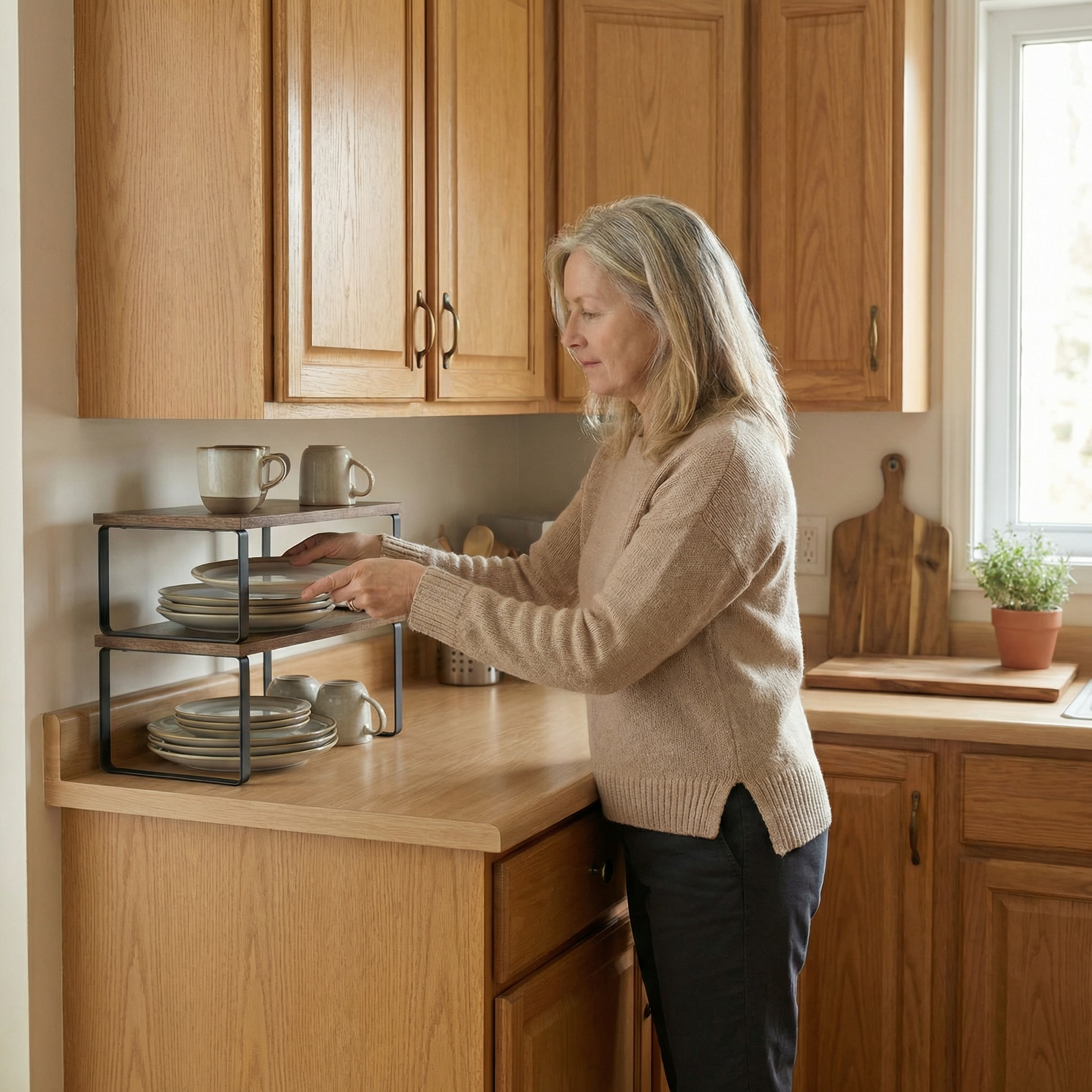 Expandable Kitchen Shelf Organizer