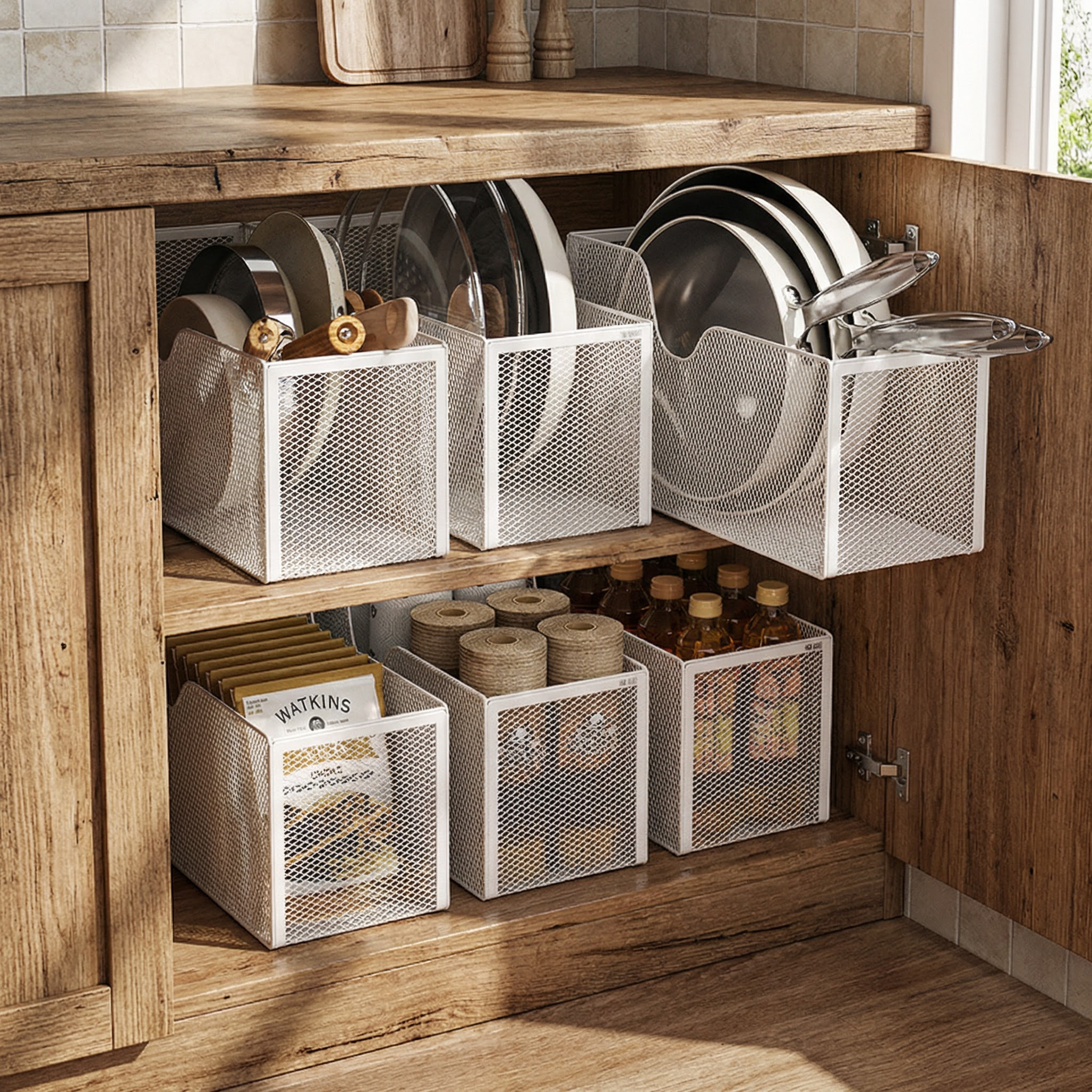 Pan Lid Organizer for Cabinets & Countertops
