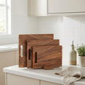 Handcrafted Acacia Wood Cutting Boards – Set of 3
