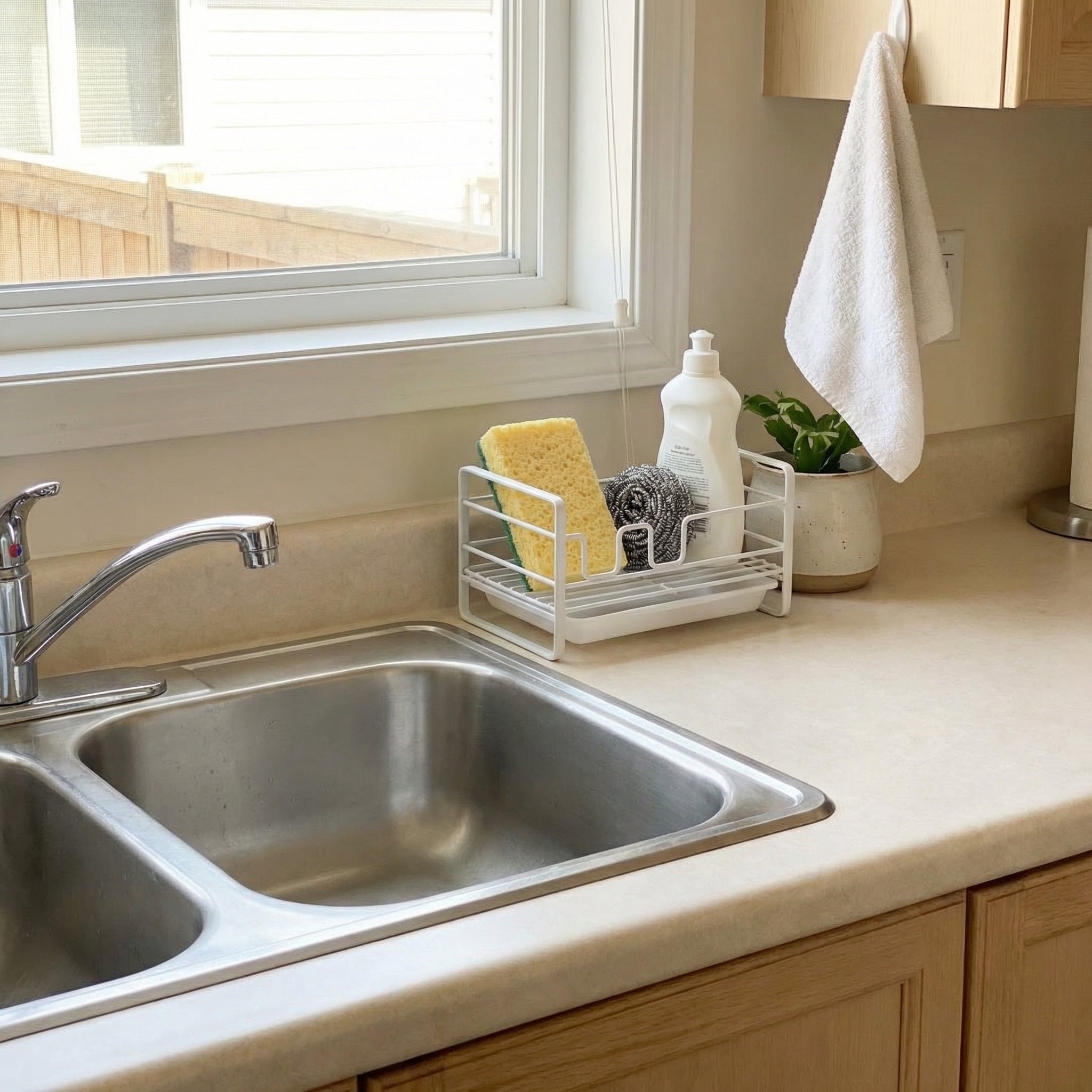 Anti-Bacterial Sink Organizer & Sponge Caddy