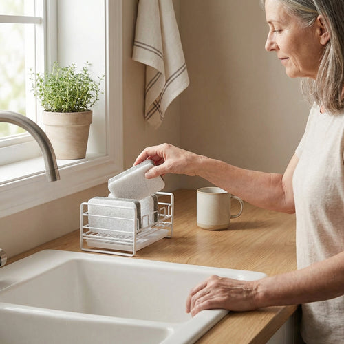 Anti-Bacterial Sink Organizer & Sponge Caddy