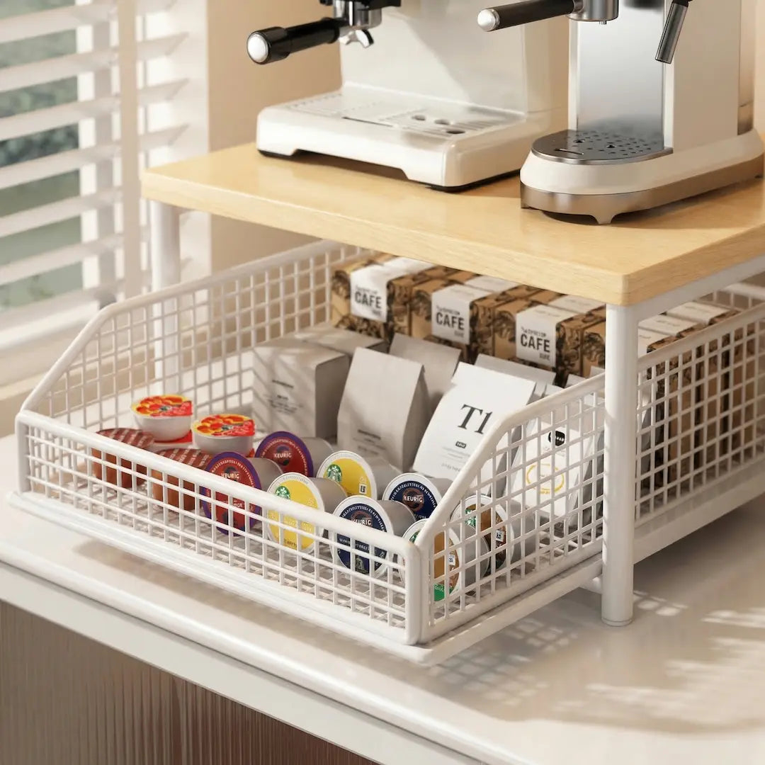 Northwood Signature Coffee Station & Kitchen Organizer – Solid Wood