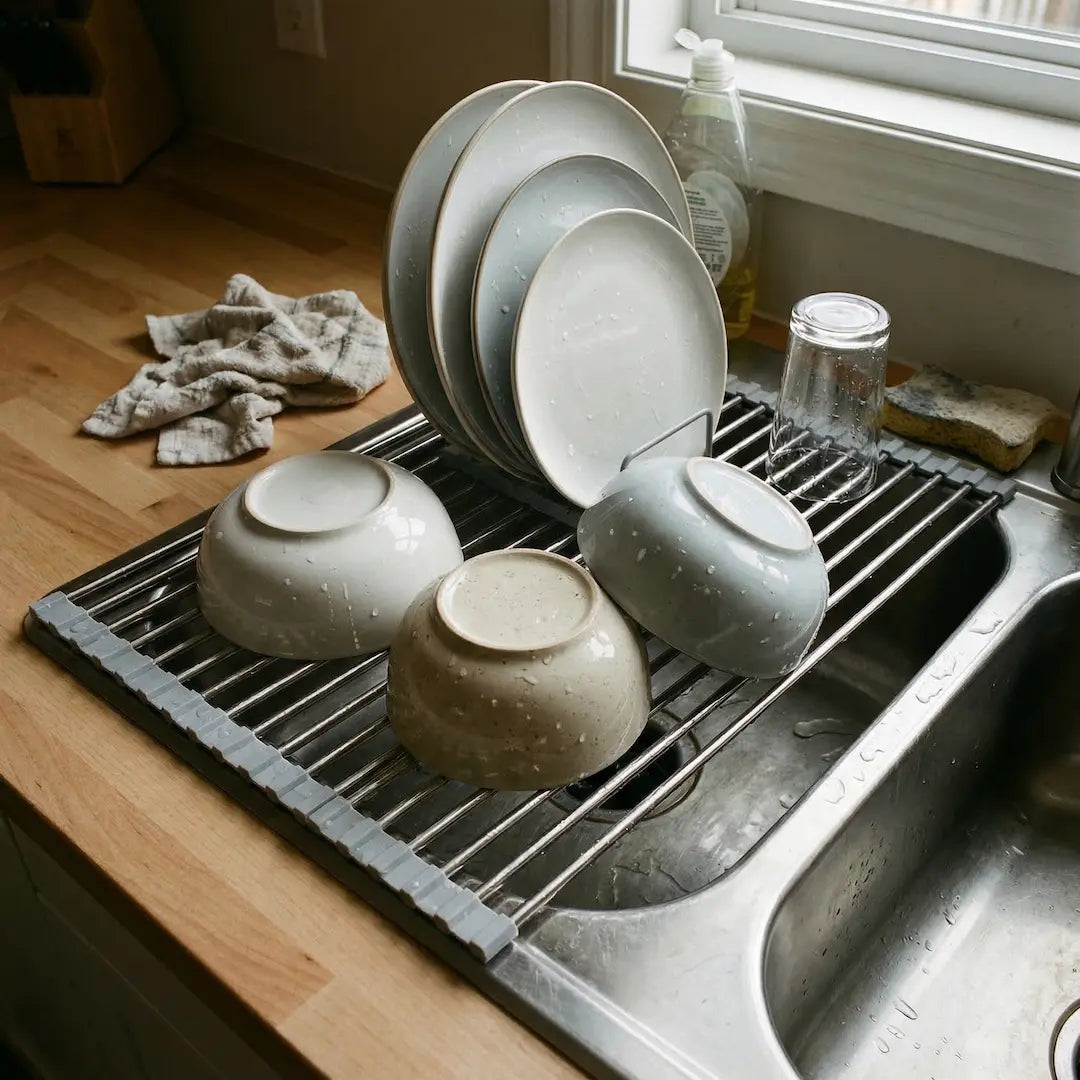 Over-the-Sink Roll-Up Drying Rack