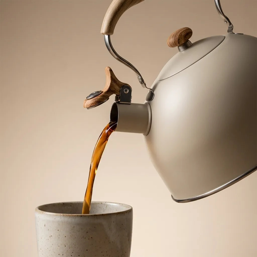 Heritage Universal Whistling Kettle – Timeless Charm in Off-White