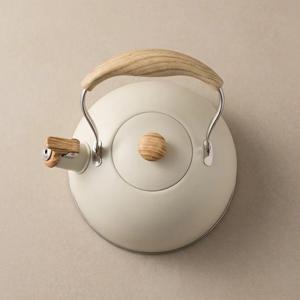 Heritage Universal Whistling Kettle – Timeless Charm in Off-White