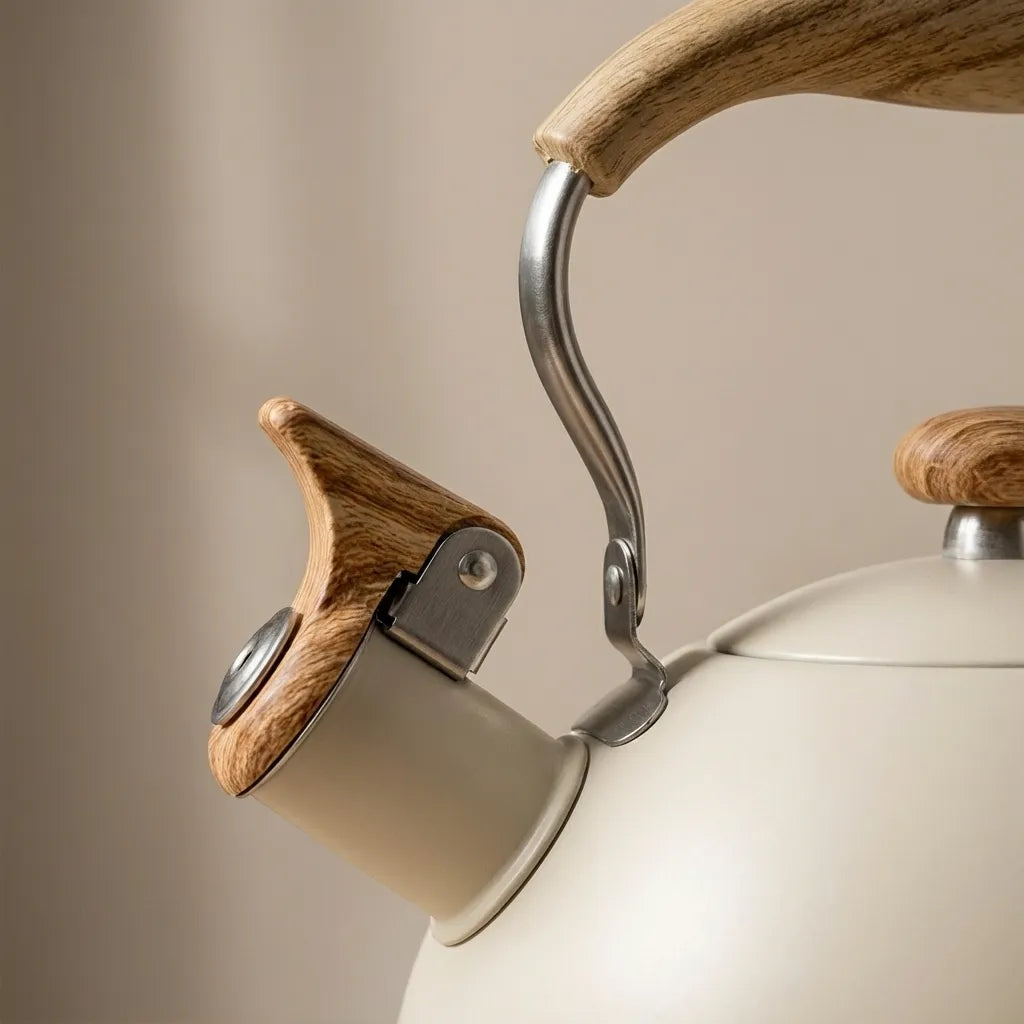 Heritage Universal Whistling Kettle – Timeless Charm in Off-White