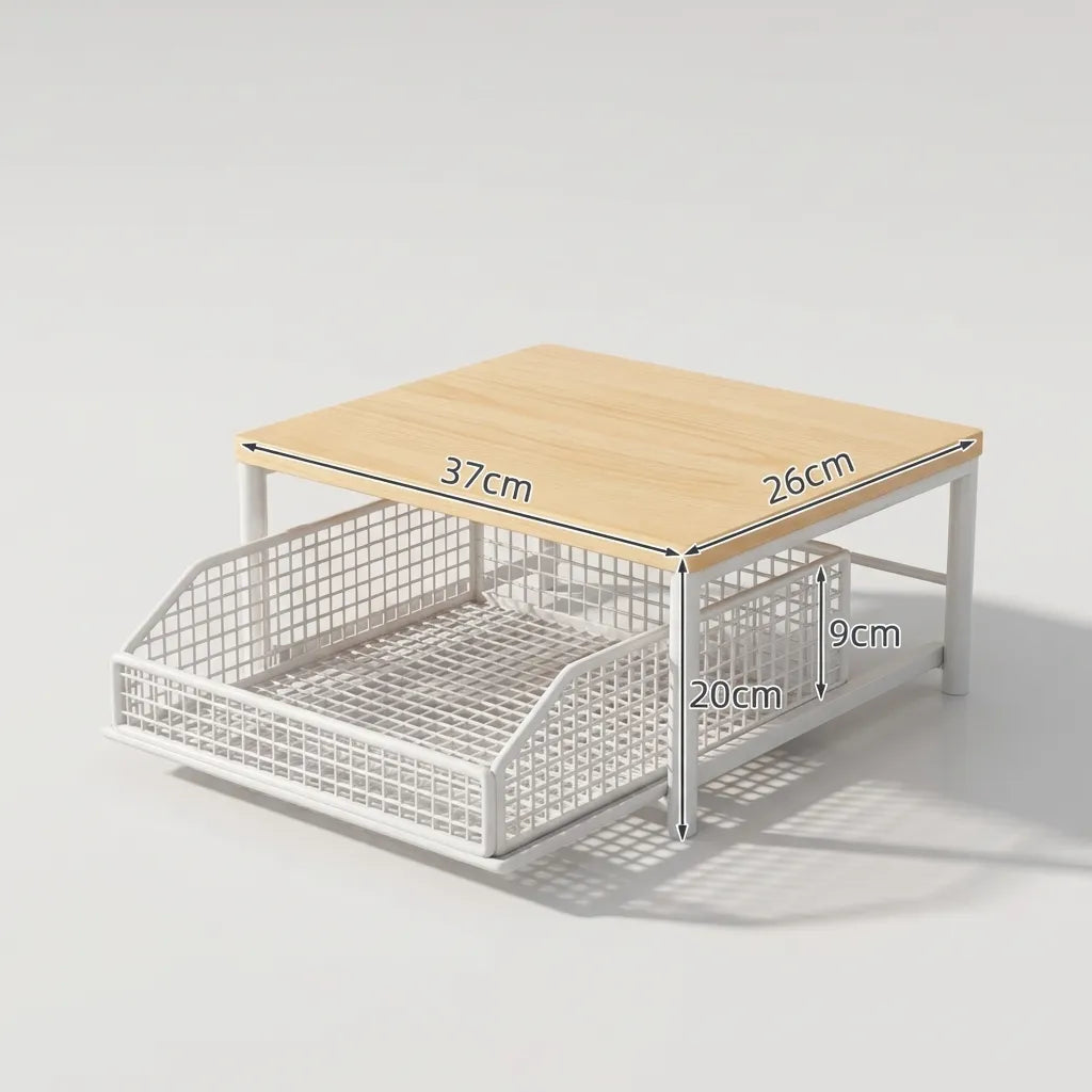 Northwood Signature Coffee Station & Kitchen Organizer – Solid Wood